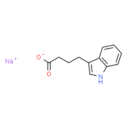 ChemSpider 2D Image | Sodium 4-(1H-indol-3-yl)butanoate | C12H12NNaO2