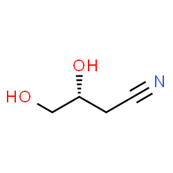 ChemSpider 2D Image | (3R)-3,4-Dihydroxybutanenitrile | C4H7NO2
