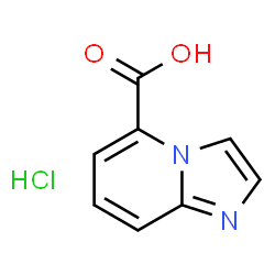ChemSpider 2D Image | Imidazo[1,2-a]pyridine-5-carboxylic acid hydrochloride | C8H7ClN2O2