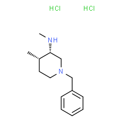 ChemSpider 2D Image | cis-1-Benzyl-N,4-dimethylpiperidin-3-amine dihydrochloride | C14H24Cl2N2