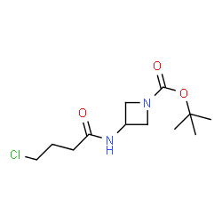 ChemSpider 2D Image | tert-Butyl 3-(4-chlorobutanoylamino)azetidine-1-carboxylate | C12H21ClN2O3