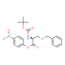 ChemSpider 2D Image | Boc-Ser(Bzl)-ONp | C21H24N2O7