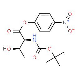ChemSpider 2D Image | 4-Nitrophenyl N-{[(2-methyl-2-propanyl)oxy]carbonyl}-L-threoninate | C15H20N2O7