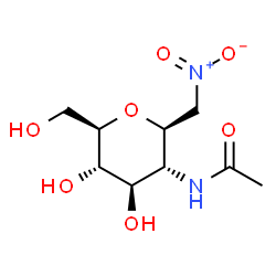 ChemSpider 2D Image | (1S)-2-Acetamido-1,5-anhydro-2-deoxy-1-(nitromethyl)-D-glucitol | C9H16N2O7