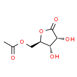 ChemSpider 2D Image | 5-O-ACETYL-D-RIBO-1,4-LACTONE | C7H10O6