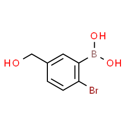 ChemSpider 2D Image | [2-Bromo-5-(hydroxymethyl)phenyl]boronic acid | C7H8BBrO3