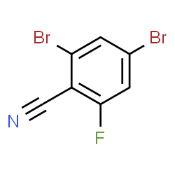 ChemSpider 2D Image | 2,4-Dibromo-6-fluorobenzonitrile | C7H2Br2FN