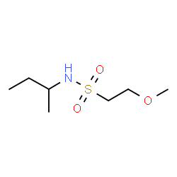 ChemSpider 2D Image | N-sec-Butyl-2-methoxyethanesulfonamide | C7H17NO3S