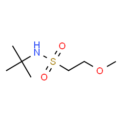 ChemSpider 2D Image | 2-Methoxy-N-(2-methyl-2-propanyl)ethanesulfonamide | C7H17NO3S