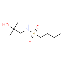 ChemSpider 2D Image | N-(2-Hydroxy-2-methylpropyl)-1-butanesulfonamide | C8H19NO3S