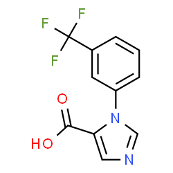 ChemSpider 2D Image | 1-[3-(Trifluoromethyl)phenyl]-1H-imidazole-5-carboxylic acid | C11H7F3N2O2