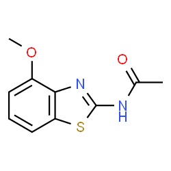 ChemSpider 2D Image | N-(4-Methoxy-1,3-benzothiazol-2-yl)acetamide | C10H10N2O2S