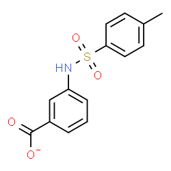 ChemSpider 2D Image | 3-{[(4-Methylphenyl)sulfonyl]amino}benzoate | C14H12NO4S