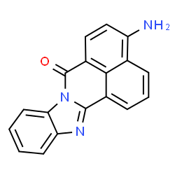 ChemSpider 2D Image | 4-Amino-7H-benzimidazo[2,1-a]benzo[de]isoquinolin-7-one | C18H11N3O