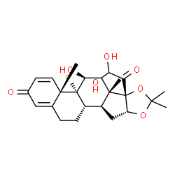 ChemSpider 2D Image | 21-HYDROXY TRIAMCINOLONE ACETONIDE | C24H31FO7