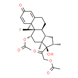 ChemSpider 2D Image | Betamethasone 11,21-Diacetate | C26H33FO7