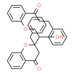 ChemSpider 2D Image | 1,1'-[(2-Hydroxy-1,3-propanediyl)bis(oxy-2,1-phenylene)]bis(3-phenyl-1-propanone) | C33H32O5
