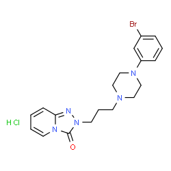 ChemSpider 2D Image | 3-DECHLORO-3-BROMO TRAZODONE HYDROCHLORIDE | C19H23BrClN5O