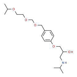ChemSpider 2D Image | 1-(4-{[(2-Isopropoxyethoxy)methoxy]methyl}phenoxy)-3-(isopropylamino)-2-propanol | C19H33NO5