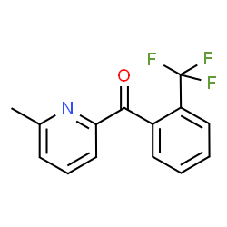ChemSpider 2D Image | 2-METHYL-6-[2-(TRIFLUOROMETHYL)BENZOYL]PYRIDINE | C14H10F3NO