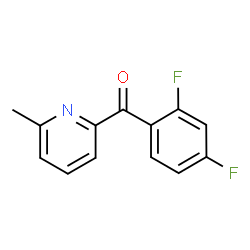 ChemSpider 2D Image | (2,4-Difluorophenyl)(6-methyl-2-pyridinyl)methanone | C13H9F2NO