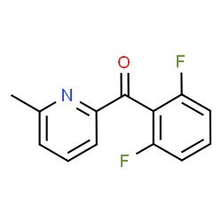 ChemSpider 2D Image | (2,6-Difluorophenyl)(6-methyl-2-pyridinyl)methanone | C13H9F2NO