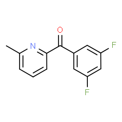 ChemSpider 2D Image | (3,5-Difluorophenyl)(6-methyl-2-pyridinyl)methanone | C13H9F2NO