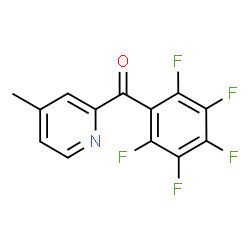 ChemSpider 2D Image | (4-Methyl-2-pyridinyl)(pentafluorophenyl)methanone | C13H6F5NO
