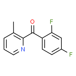 ChemSpider 2D Image | (2,4-Difluorophenyl)(3-methyl-2-pyridinyl)methanone | C13H9F2NO