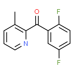 ChemSpider 2D Image | (2,5-Difluorophenyl)(3-methyl-2-pyridinyl)methanone | C13H9F2NO