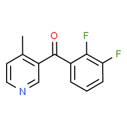 ChemSpider 2D Image | (2,3-Difluorophenyl)(4-methyl-3-pyridinyl)methanone | C13H9F2NO