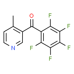 ChemSpider 2D Image | (4-Methyl-3-pyridinyl)(pentafluorophenyl)methanone | C13H6F5NO