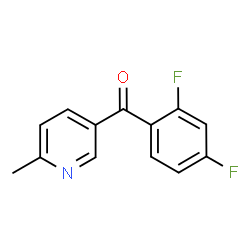 ChemSpider 2D Image | (2,4-Difluorophenyl)(6-methyl-3-pyridinyl)methanone | C13H9F2NO