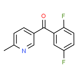 ChemSpider 2D Image | (2,5-Difluorophenyl)(6-methyl-3-pyridinyl)methanone | C13H9F2NO