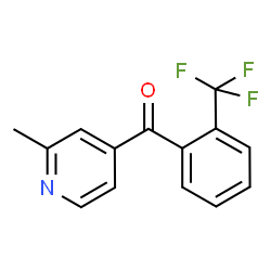 ChemSpider 2D Image | (2-Methyl-4-pyridinyl)[2-(trifluoromethyl)phenyl]methanone | C14H10F3NO