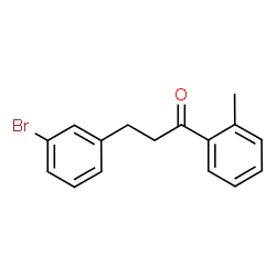 ChemSpider 2D Image | 3-(3-Bromophenyl)-1-(2-methylphenyl)-1-propanone | C16H15BrO