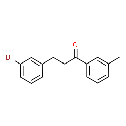 ChemSpider 2D Image | 3-(3-Bromophenyl)-1-(3-methylphenyl)-1-propanone | C16H15BrO
