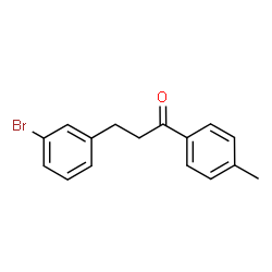 ChemSpider 2D Image | 3-(3-Bromophenyl)-1-(4-methylphenyl)-1-propanone | C16H15BrO