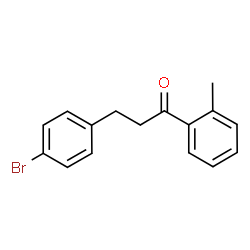 ChemSpider 2D Image | 3-(4-Bromophenyl)-1-(2-methylphenyl)-1-propanone | C16H15BrO