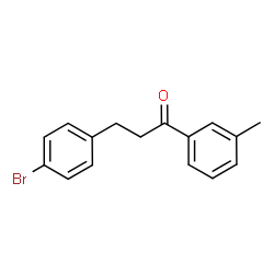 ChemSpider 2D Image | 3-(4-Bromophenyl)-1-(3-methylphenyl)-1-propanone | C16H15BrO
