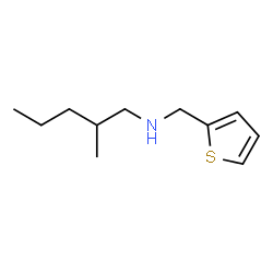 ChemSpider 2D Image | 2-Methyl-N-(2-thienylmethyl)-1-pentanamine | C11H19NS