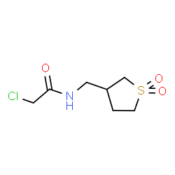ChemSpider 2D Image | 2-chloro-N-[(1,1-dioxo-1lambda6-thiolan-3-yl)methyl]acetamide | C7H12ClNO3S