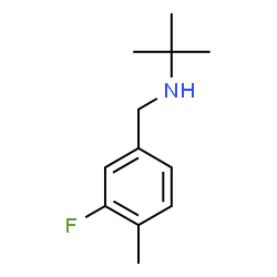ChemSpider 2D Image | N-(3-Fluoro-4-methylbenzyl)-2-methyl-2-propanamine | C12H18FN