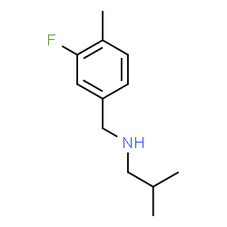 ChemSpider 2D Image | N-(3-Fluoro-4-methylbenzyl)-2-methyl-1-propanamine | C12H18FN