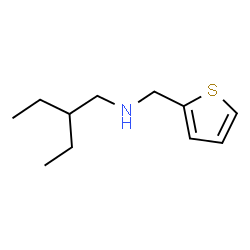 ChemSpider 2D Image | 2-Ethyl-N-(2-thienylmethyl)-1-butanamine | C11H19NS