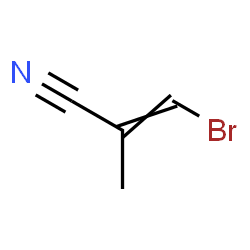 ChemSpider 2D Image | 3-Bromo-2-methylacrylonitrile | C4H4BrN