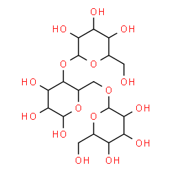 ChemSpider 2D Image | Hexopyranosyl-(1->4)-[hexopyranosyl-(1->6)]hexopyranose | C18H32O16