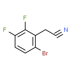 ChemSpider 2D Image | 6-Bromo-2,3-difluorophenylacetonitrile | C8H4BrF2N