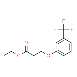 ChemSpider 2D Image | Ethyl 3-[3-(trifluoromethyl)phenoxy]propanoate | C12H13F3O3