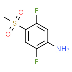 ChemSpider 2D Image | 2,5-Difluoro-4-(methylsulfonyl)aniline | C7H7F2NO2S